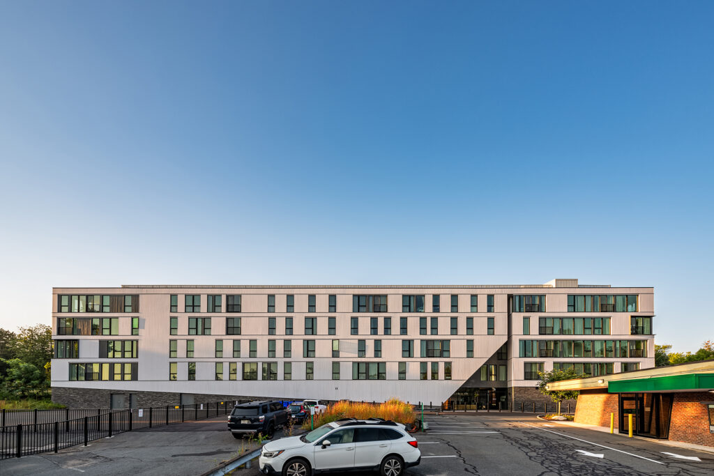Wide North face side of 11 east pleasant, in Amherst, Massachusetts
