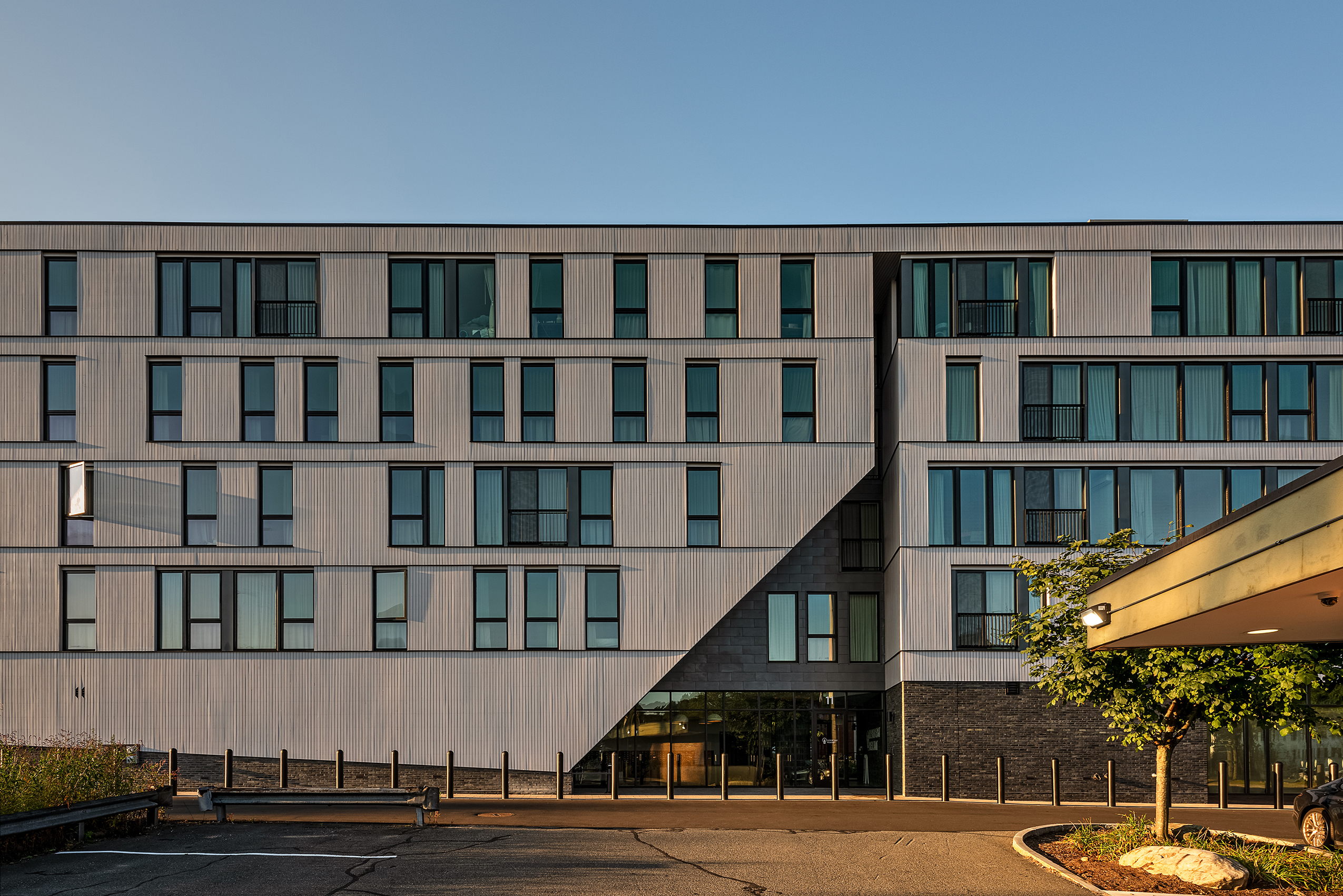 North face side of 11 east pleasant, in Amherst, Massachusetts